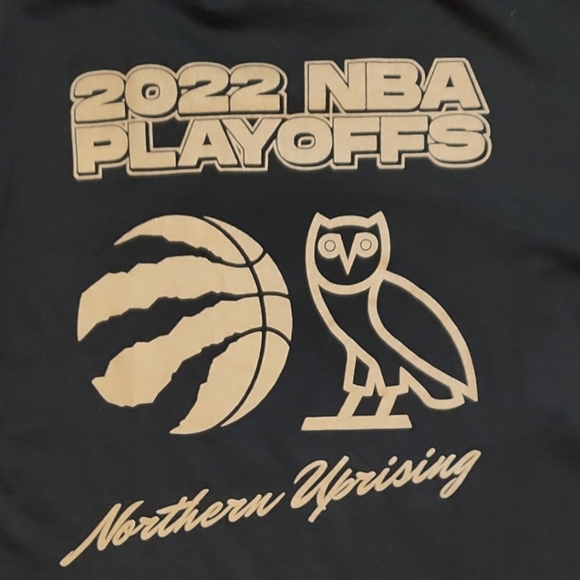 OVO Raptors 2022 NBA Playoffs Mens Long Sleeve Shirt (J) - Picture 7 of 7